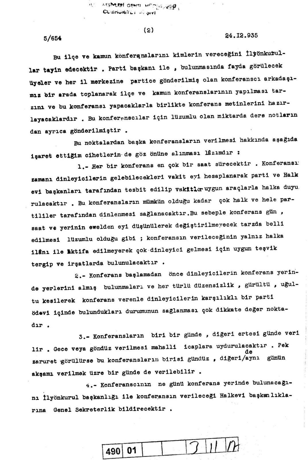 CHP'nin İnkılap ve İstiklal Konulu Konferansı